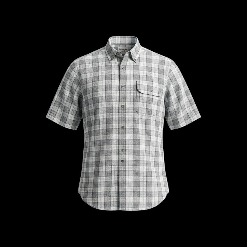 Levi's Men's SS Large Button-Up Plaid Shirt- Late 90s-Early 2000s